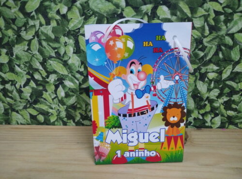 Palhaço Sacola Surpresa Personalizada Pronta Entrega