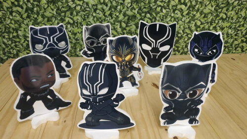 Pantera Negra Baby Kit de Mesa Displays 8 Peças P Entrega