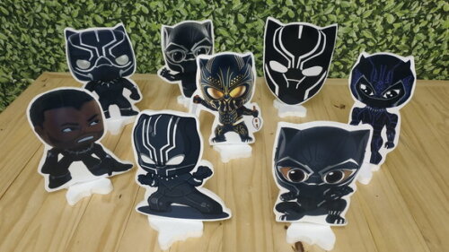 Pantera Negra Baby Kit de Mesa Displays 8 Peças P Entrega