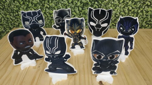Pantera Negra Baby Kit de Mesa Displays 8 Peças P Entrega