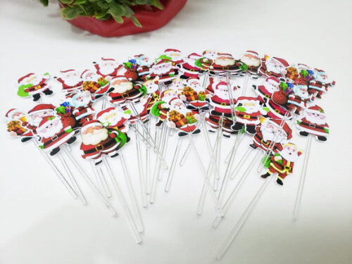 Papai Noel Topper para Docinhos e Cupcakes 47 Unidades