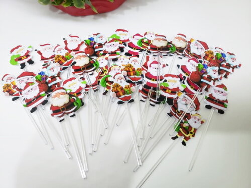 Papai Noel Topper para Docinhos e Cupcakes 47 Unidades