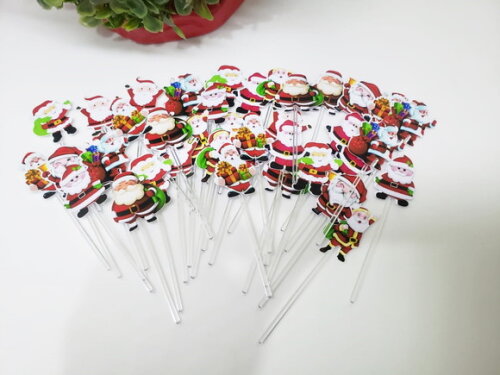 Papai Noel Topper para Docinhos e Cupcakes 47 Unidades