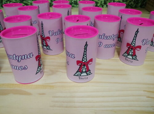 Paris Cofrinhos Personalizados Pronta Entrega
