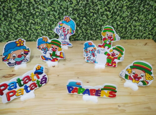 Patati Patata Kit de Mesa Displays 8 Peças Pronta Entrega