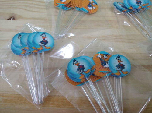 Pato Donald Topper para Docinhos 36 Unidades Pronta Entrega