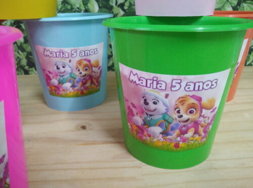 Patrulha Canina Baldinhos Personalizados Pronta Entrega