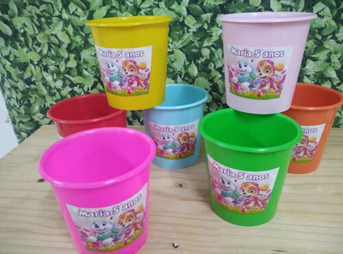 Patrulha Canina Baldinhos Personalizados Pronta Entrega