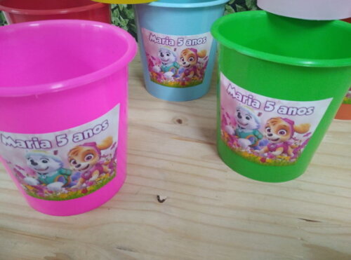 Patrulha Canina Baldinhos Personalizados Pronta Entrega