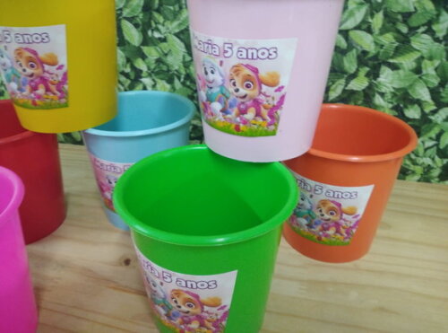 Patrulha Canina Baldinhos Personalizados Pronta Entrega