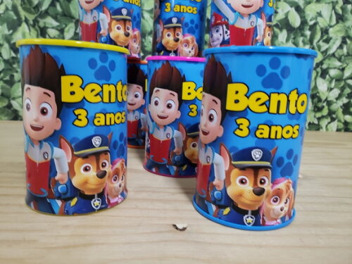 Patrulha Canina Cofrinhos Personalizados Pronta Entrega