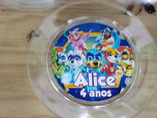 Patrulha Canina Super Filhotes Prato Sobremesa Personalizado