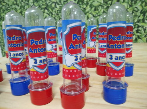 Patrulha Canina Tubetes Personalizados Pronta Entrega