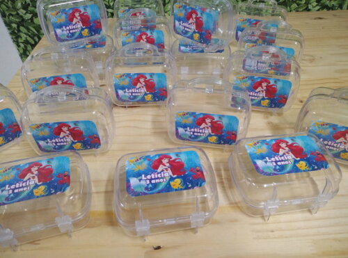 Pequena Sereia Maletinha Acrílica Personalizada P Entrega