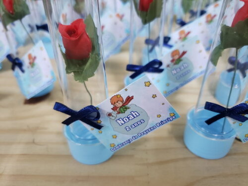 Pequeno Principe Lembrancinha Tubete Mini Rosinha Personaliz