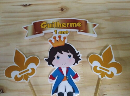 Pequeno Príncipe Topo de Bolo Personalizado Pronta Entrega