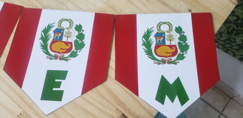 Perú Varal Escrito Boa Viagem Mais Nome Pronta Entrega