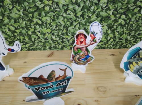 Pesca Kit de Mesa Tipo Displays 8 Peças Pronta Entrega