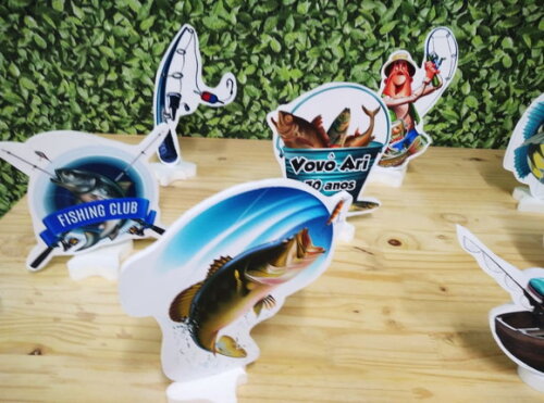 Pesca Kit de Mesa Tipo Displays 8 Peças Pronta Entrega