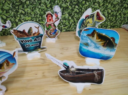 Pesca Kit de Mesa Tipo Displays 8 Peças Pronta Entrega