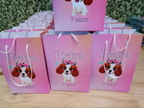Pet Cachorrinha Sacola Personalizada Pronta Entrega