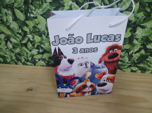 Pets a Vida Secreta Bichos 2 Sacola Personalizada Tam G