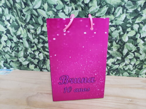 Pink Sacola Personalizada Pronta Entrega