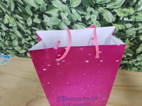 Pink Sacola Personalizada Pronta Entrega