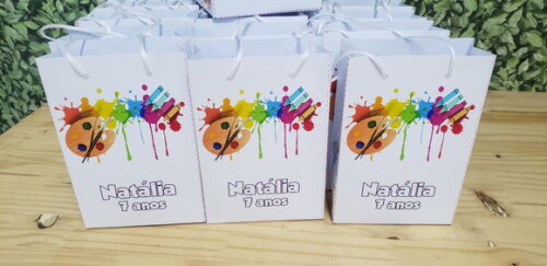 Pintando o 7 Sacola Personalizada Tam Médio Pronta Entrega