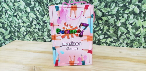 Pintando o 7 Sacola Personalizada Tam Médio Pronta Entrega