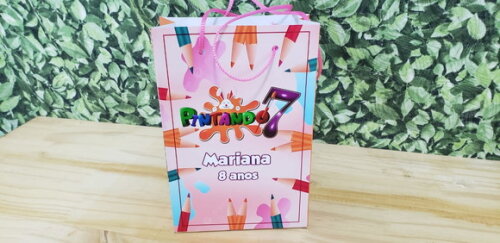 Pintando o 7 Sacola Personalizada Tam Médio Pronta Entrega