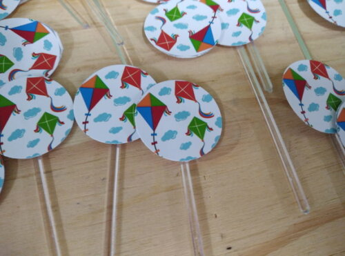 Pipas Topper para Docinhos 36 Unidades Pronta Entrega