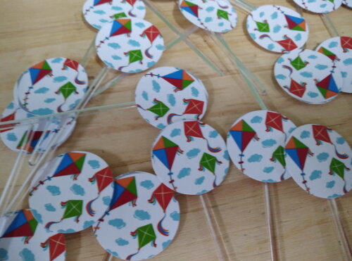 Pipas Topper para Docinhos 36 Unidades Pronta Entrega