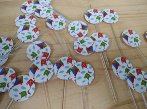 Pipas Topper para Docinhos 36 Unidades Pronta Entrega