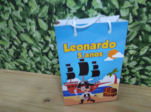 Piratinha Sacola Personalizada Pronta Entrega