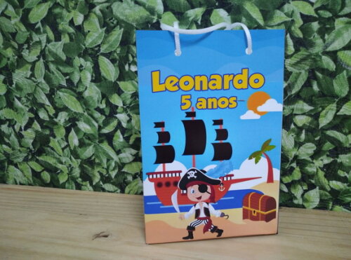 Piratinha Sacola Personalizada Pronta Entrega