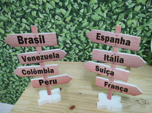 Placas Divertidas Tema Viagem Pronta Entrega