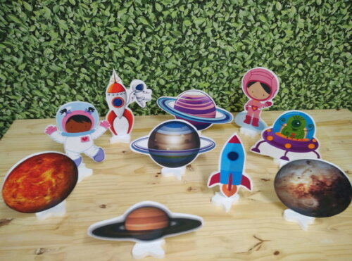 Planetas Kit de Mesa Displays 10 Peças Pronta Entrega