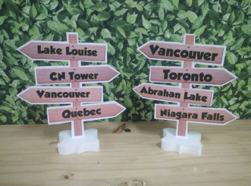Placas Viagem Canadá Pronta Entrega