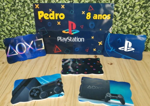 Playstation Kit de Parede 6 Peças Personalizado P Entrega
