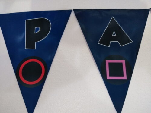 Playstation Varal Parabens Mais Nome Personalizado