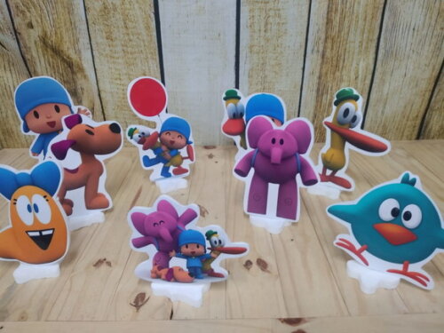 Pocoyo Kit de Mesa 9 Peças Pronta Entrega