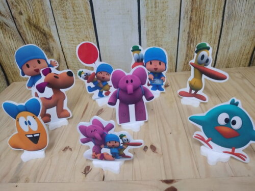 Pocoyo Kit de Mesa 9 Peças Pronta Entrega