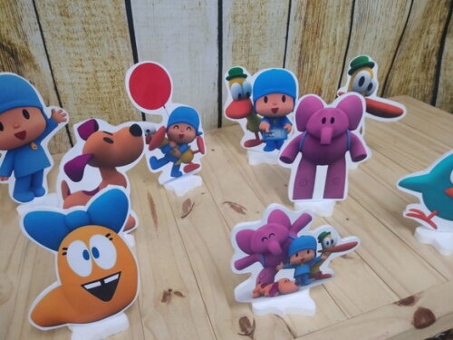Pocoyo Kit de Mesa 9 Peças Pronta Entrega