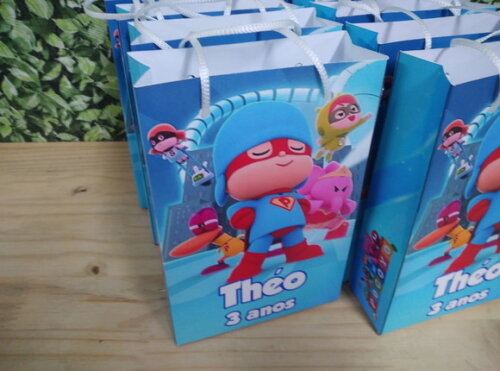 Pocoyo Sacola Personalizada Pronta Entrega