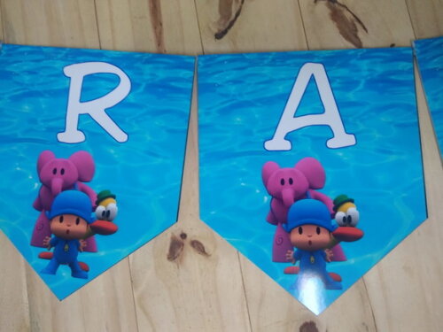 Pocoyo Varal Parabens Mais Nome Personalizado