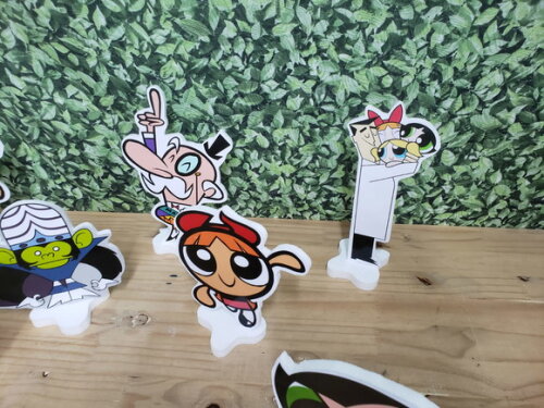 Poderosas Meninas Super Kit Displays de Mesa 8 Peças