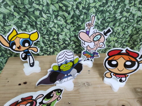 Poderosas Meninas Super Kit Displays de Mesa 8 Peças