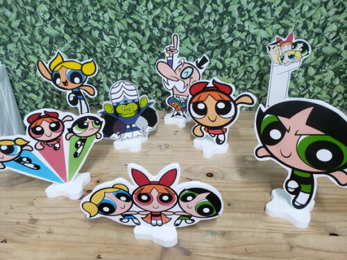 Poderosas Meninas Super Kit Displays de Mesa 8 Peças