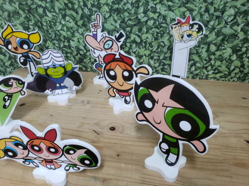 Poderosas Meninas Super Kit Displays de Mesa 8 Peças